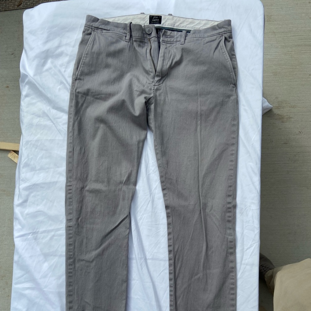JCrew stretch pants grey men’s 32/32